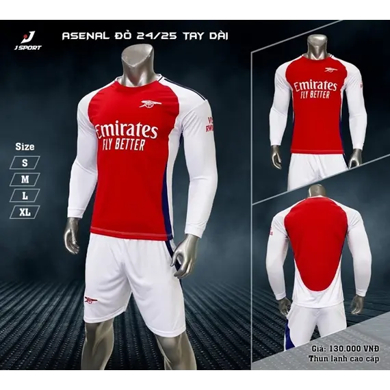 ARSENAL ĐỎ SÂN NHÀ TAY DÀI 2024-2025 JP