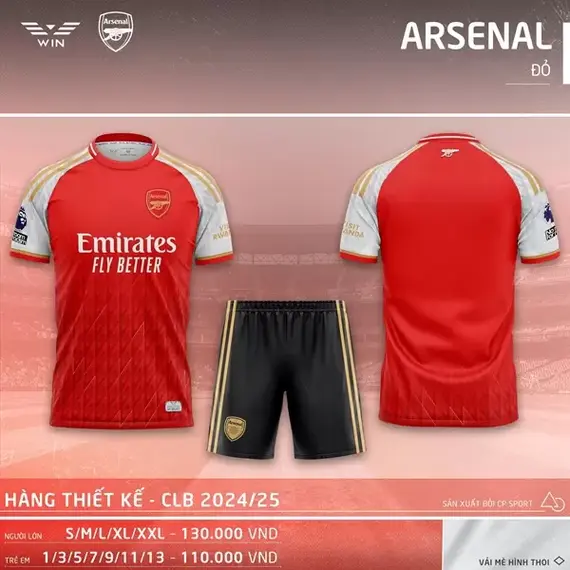 QA BÓNG ĐÁ CLB ARSENAL CP