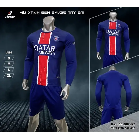 PSG XANH ĐEN 2024-2025 TAY DÀI JP