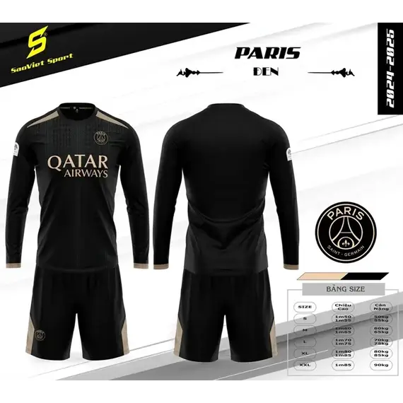 QA BÓNG ĐÁ CLB PSG TAY DÀI SAO VIỆT