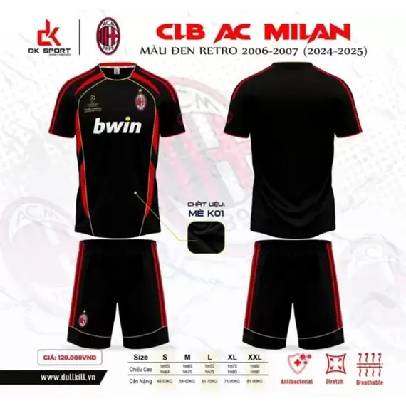 QA BÓNG ĐÁ CLB AC MILAN DK