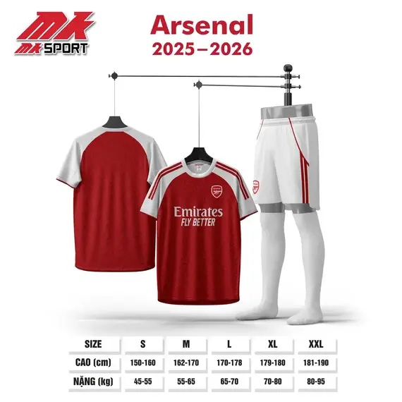 QA BÓNG ĐÁ CLB ARSENAL MK