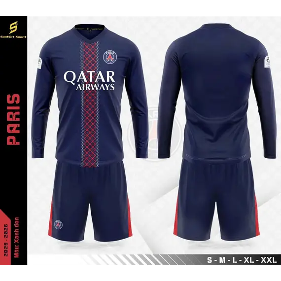 QA BÓNG ĐÁ CLB PSG TAY DÀI SAO VIỆT