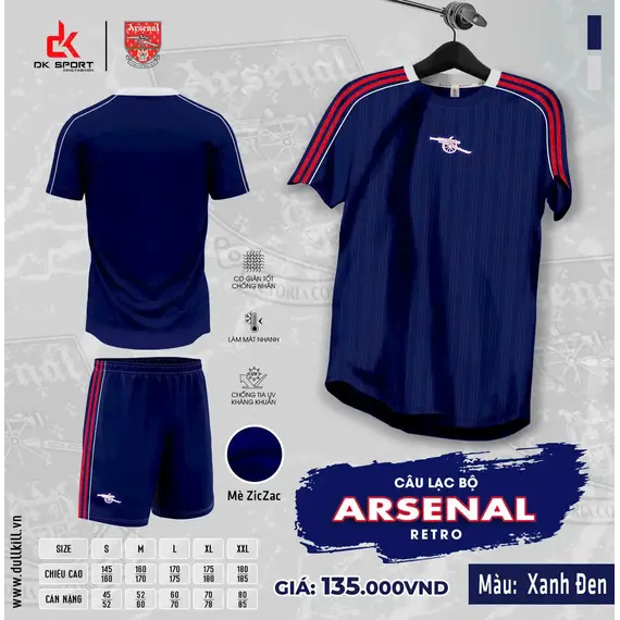 QA BÓNG ĐÁ CLB ARSENAL DK