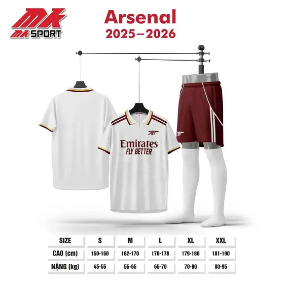 QA BÓNG ĐÁ CLB ARSENAL MK