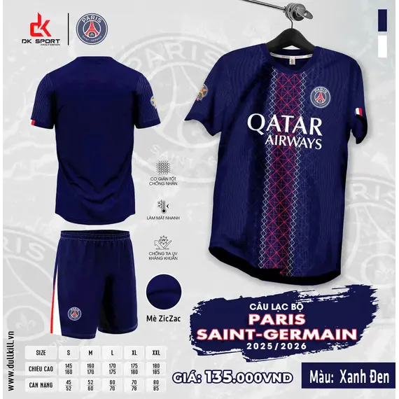 QA BÓNG ĐÁ CLB PSG DK