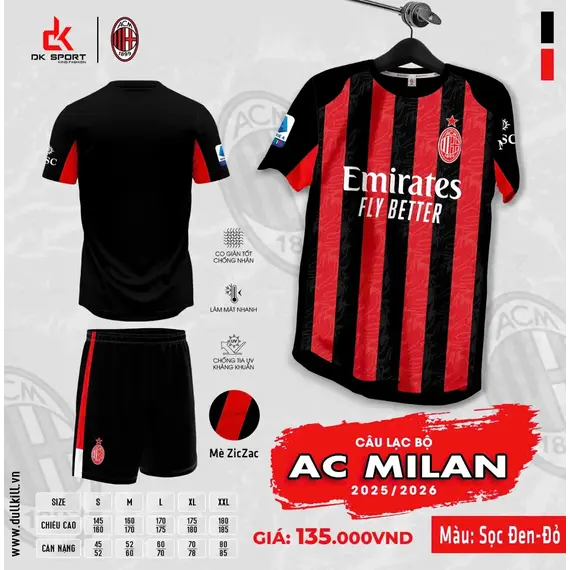 QA BÓNG ĐÁ CLB AC MILAN DK