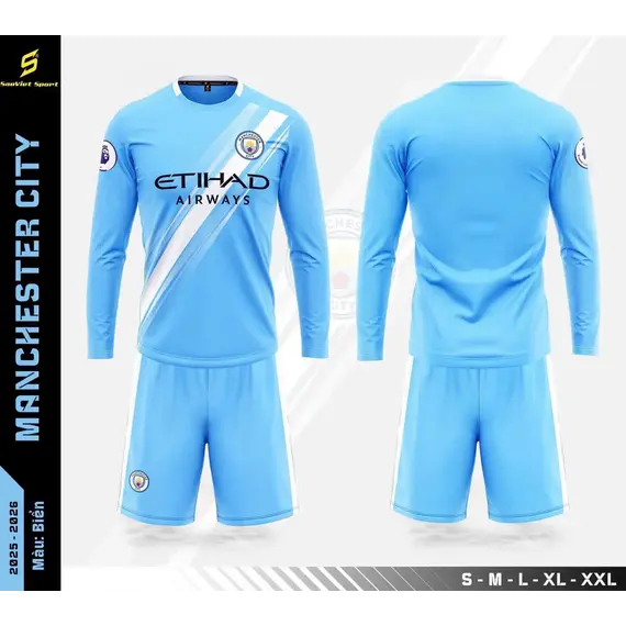 QA BÓNG ĐÁ CLB MANCITY TAY DÀI SAO VIỆT