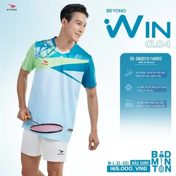 ÁO CẦU LÔNG NAM CL04 BEYONO