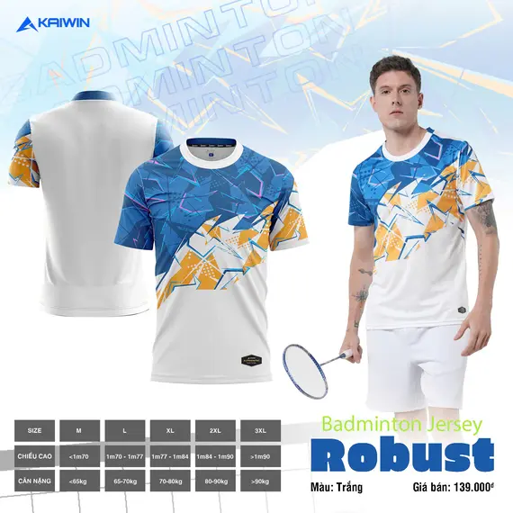 ÁO CẦU LÔNG KAIWIN ROBUST NAM