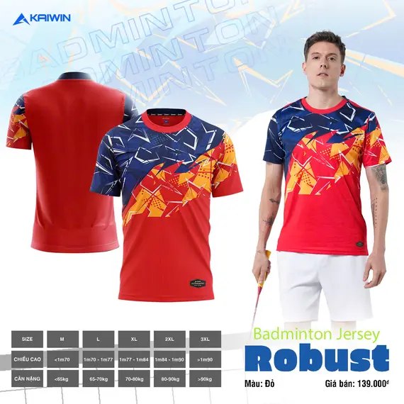 ÁO CẦU LÔNG KAIWIN ROBUST NAM