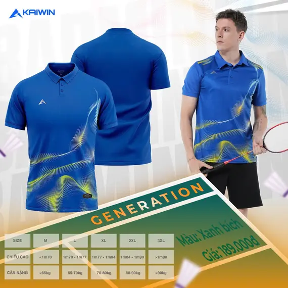 ÁO THỂ THAO KAIWIN GENERATION NAM