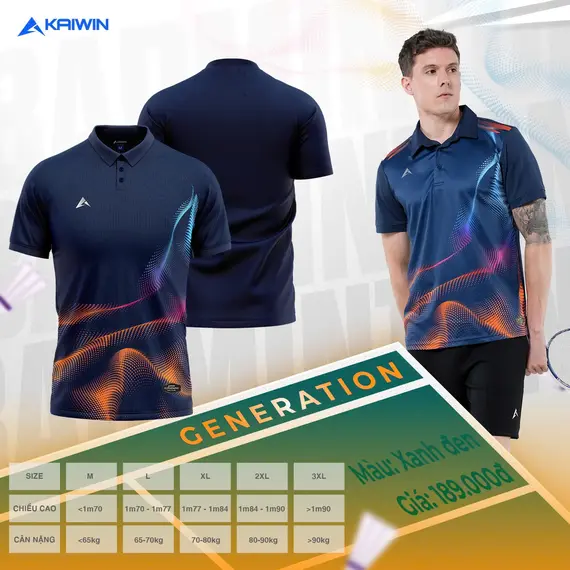 ÁO THỂ THAO KAIWIN GENERATION NAM