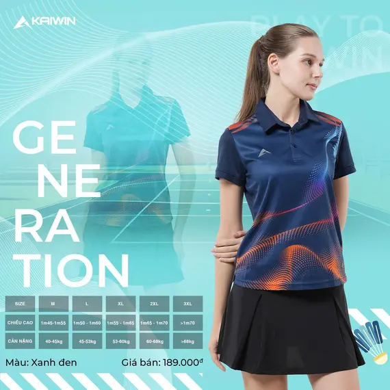 ÁO THỂ THAO KAIWIN GENERATION NỮ
