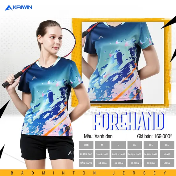 ÁO THỂ THAO KAIWIN FOREHAND NỮ