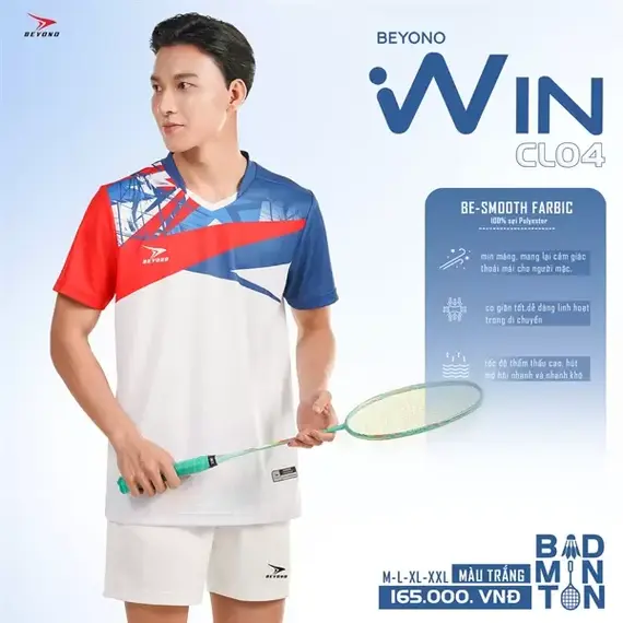 ÁO CẦU LÔNG NAM CL04 BEYONO