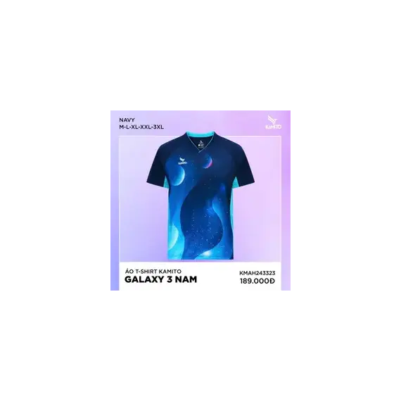 ÁO T-SHIRT KAMITO GALAXY 3 NAM