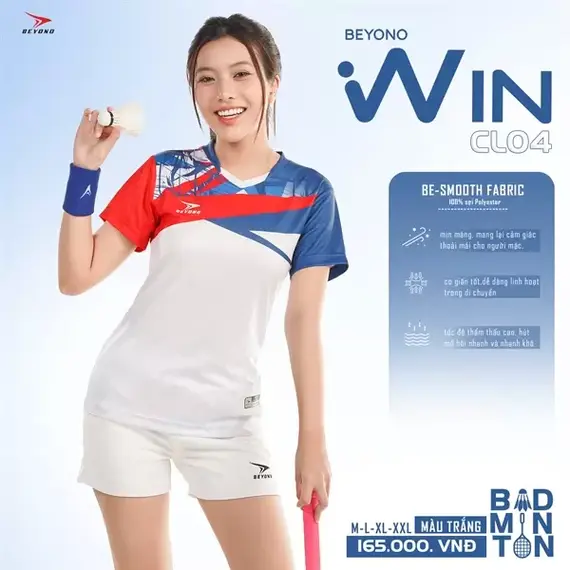 ÁO CẦU LÔNG NỮ CL04 BEYONO