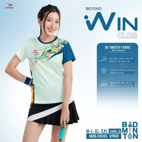 ÁO CẦU LÔNG NỮ CL02 BEYONO