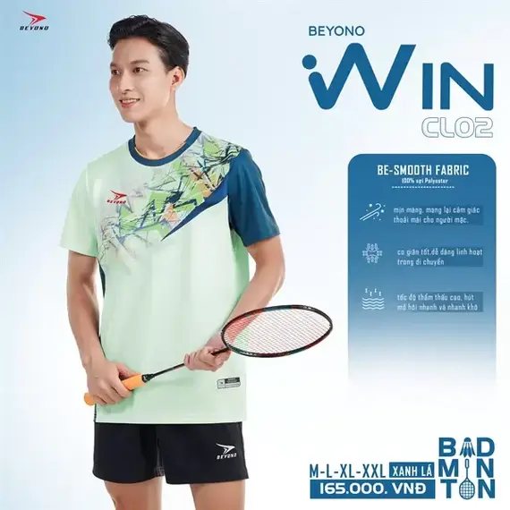 ÁO CẦU LÔNG NAM CL02 BEYONO