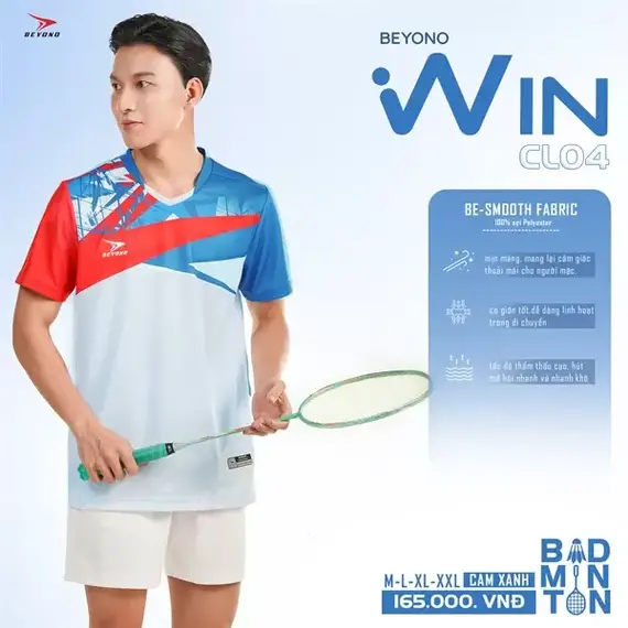 ÁO CẦU LÔNG NAM CL04 BEYONO