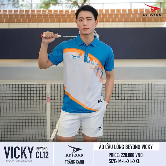 ÁO CẦU LÔNG NAM CL12 VICKY BEYONO