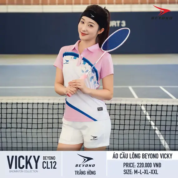 ÁO CẦU LÔNG NỮ CL12 VICKY BEYONO