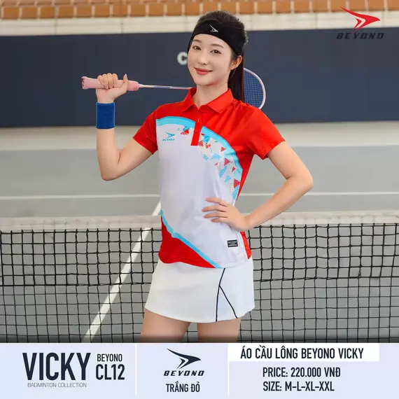 ÁO CẦU LÔNG NỮ CL12 VICKY BEYONO