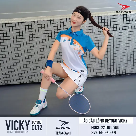 ÁO CẦU LÔNG NỮ CL12 VICKY BEYONO