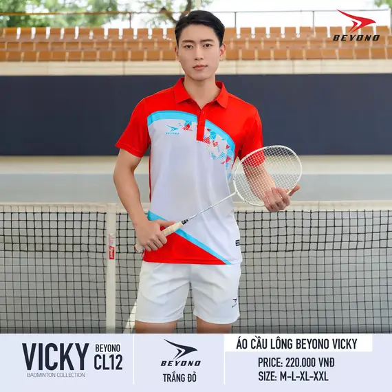 ÁO CẦU LÔNG NAM CL12 VICKY BEYONO