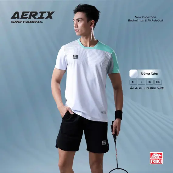 ÁO CẦU LÔNG, PICKLEBALL NAM AERIX AL01 RIKI