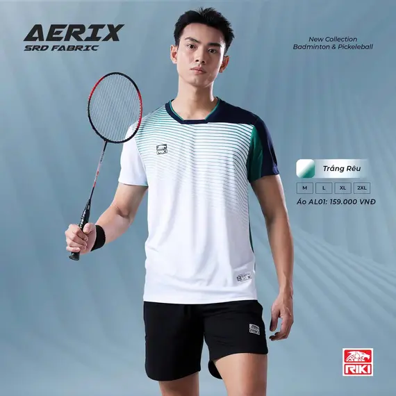 ÁO CẦU LÔNG, PICKLEBALL NAM AERIX AL01 RIKI