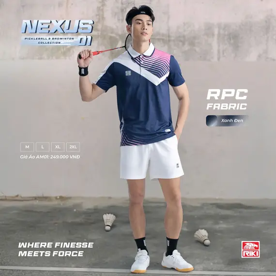 ÁO CẦU LÔNG, PICKLEBALL NỮ NEXUS01 RIKI