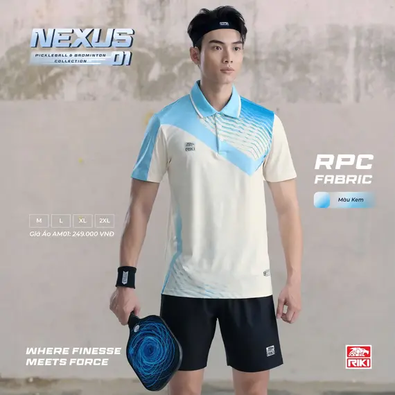 ÁO CẦU LÔNG, PICKLEBALL NỮ NEXUS01 RIKI
