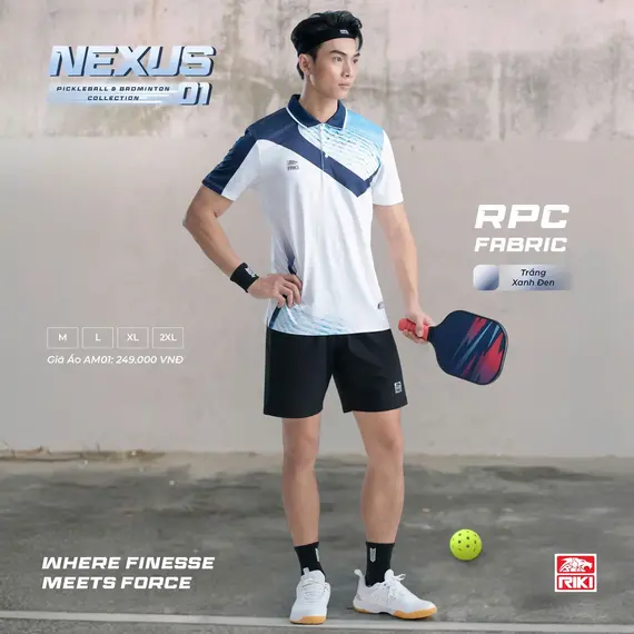 ÁO CẦU LÔNG, PICKLEBALL NỮ NEXUS01 RIKI