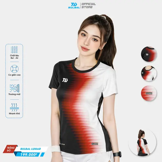 ÁO THỂ THAO LUMAR NỮ PICKLEBALL, CẦU LÔNG BULBAL