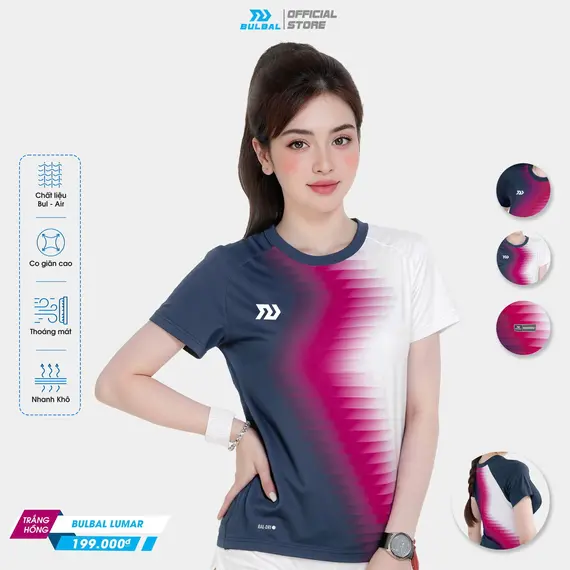 ÁO THỂ THAO LUMAR NỮ PICKLEBALL, CẦU LÔNG BULBAL