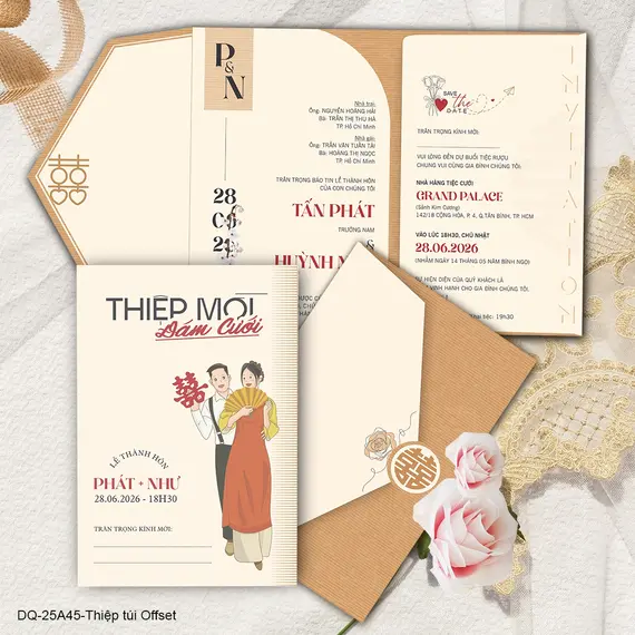 DQ-25A45 THIỆP TÚI OFFSET