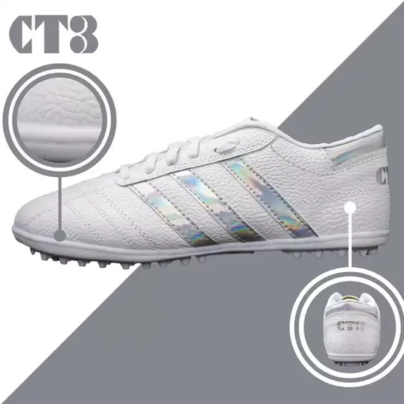 GIÀY CT3 BA SỌC DA NHĂN