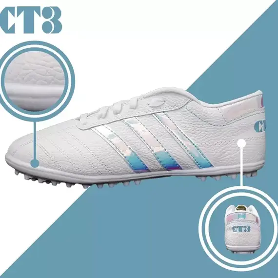 GIÀY CT3 BA SỌC DA NHĂN