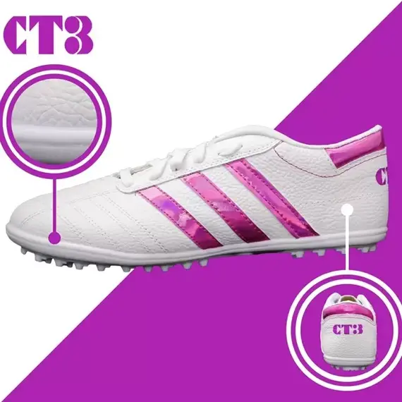 GIÀY CT3 BA SỌC DA NHĂN