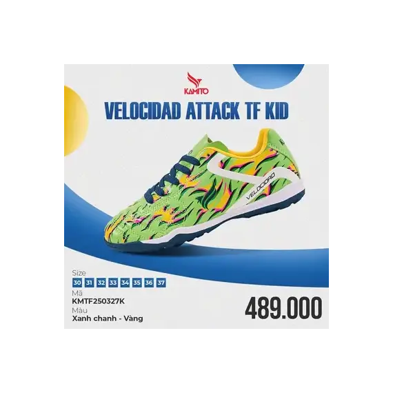 GIÀY KAMITO VELOCIDAD ATTACK KID