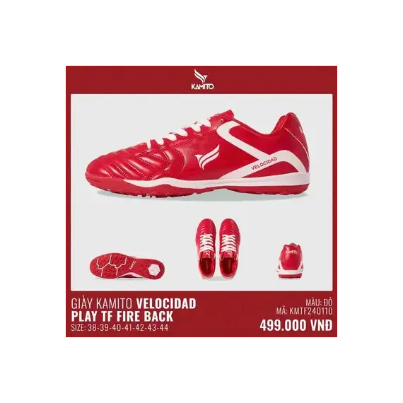 GIÀY KAMITO VELOCIDAD PLAY TF FIRE BACK
