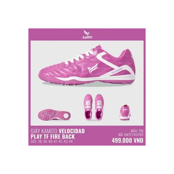 GIÀY KAMITO VELOCIDAD PLAY TF FIRE BACK