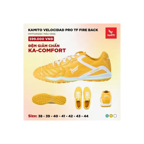GIÀY KAMITO VELOCIDAD PRO TF FIRE BACK