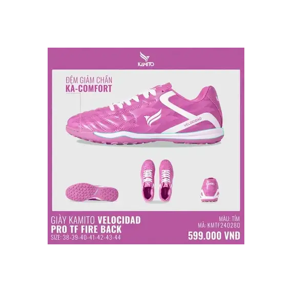 GIÀY KAMITO VELOCIDAD PRO TF FIRE BACK
