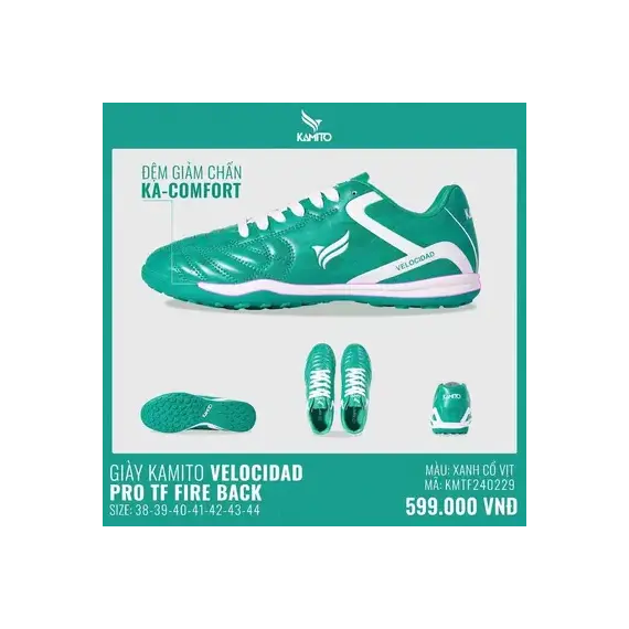 GIÀY KAMITO VELOCIDAD PRO TF FIRE BACK