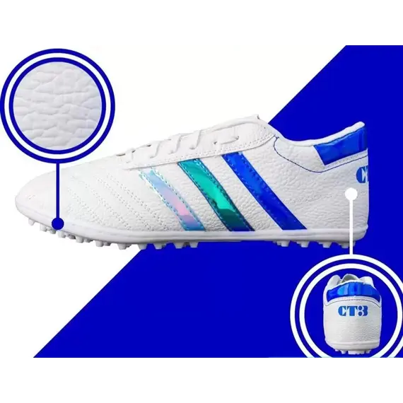 GIÀY CT3 BA SỌC DA NHĂN