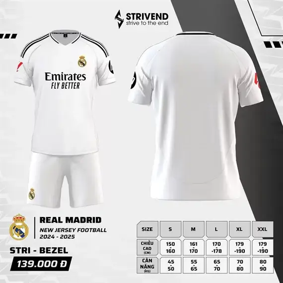 QA BÓNG ĐÁ REAL STRIVEND