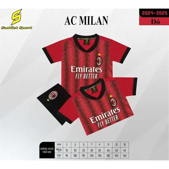 TRẺ EM CLB AC MILAN SAO VIỆT